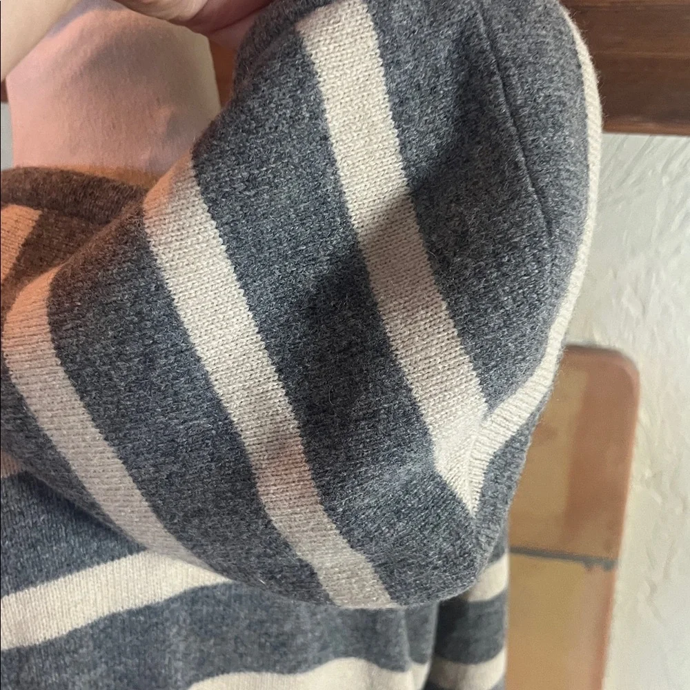 GANT Original Rugger Striped Lambswool Zip Up Hoodie, size 2XL